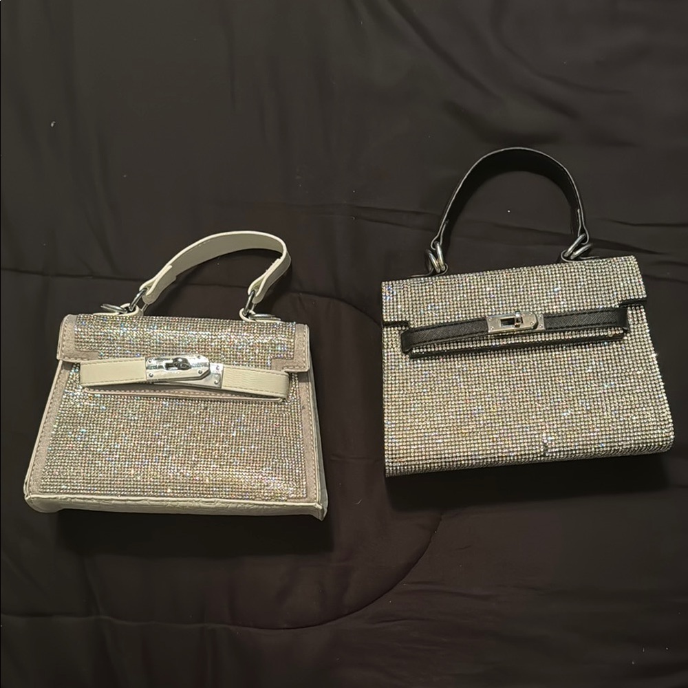 Silver Rhinestone Handbags